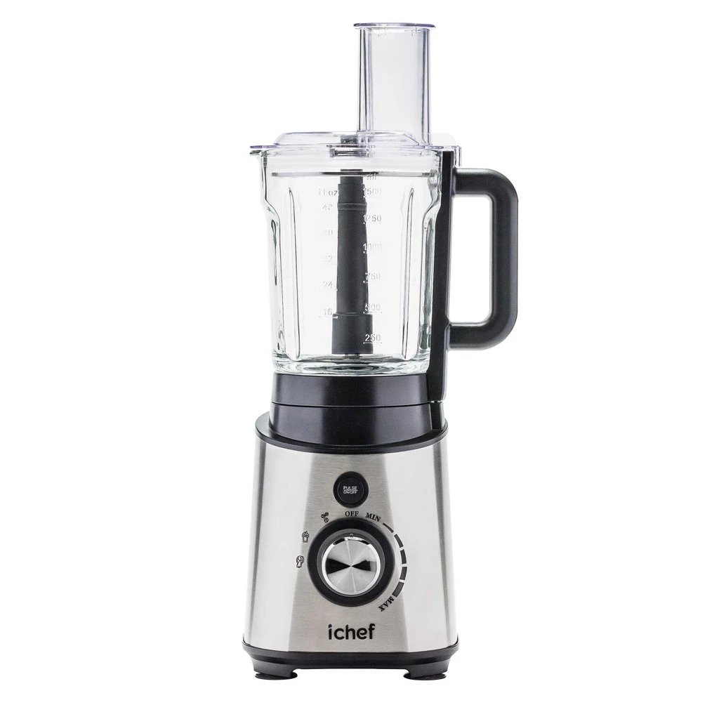Multiprocessador Power Nutri Revolution Ichef com jarra de vidro, discos e acessórios inclusos