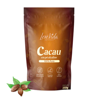 Cacau Em Pó Alcalino 100% Puro Zero Açúcar Sem Lactose 250g em Oferta na Shopee