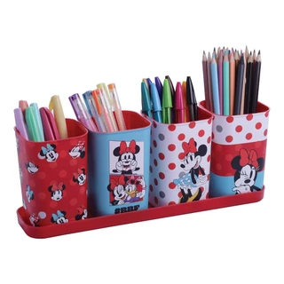 Porta Objetos Plasútil Minnie 4 Peças em Oferta na Shopee
