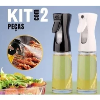 GUI ANA Kit 2 Vidro Borrifador Pulverizador Óleo Azeite Outros Vidro Novo -Spray 200ml