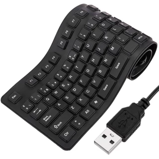 Teclado USB Flexível Dobrável de Silicone – Ultra Portátil e Com Digitação Silenciosa - WYL em Oferta na Shopee