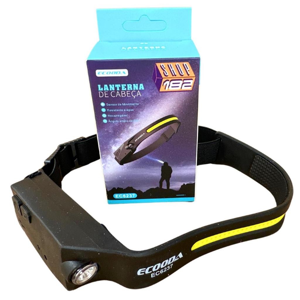 Lanterna De Cabeça Led Sensor De Movimento Fita De Led Ecooda EC6237 ...