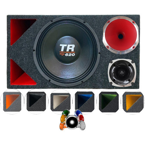 CAIXA TRIO DUTO TRIÂNGULO COLORIDO ALTO FALANTE TRITON TR620