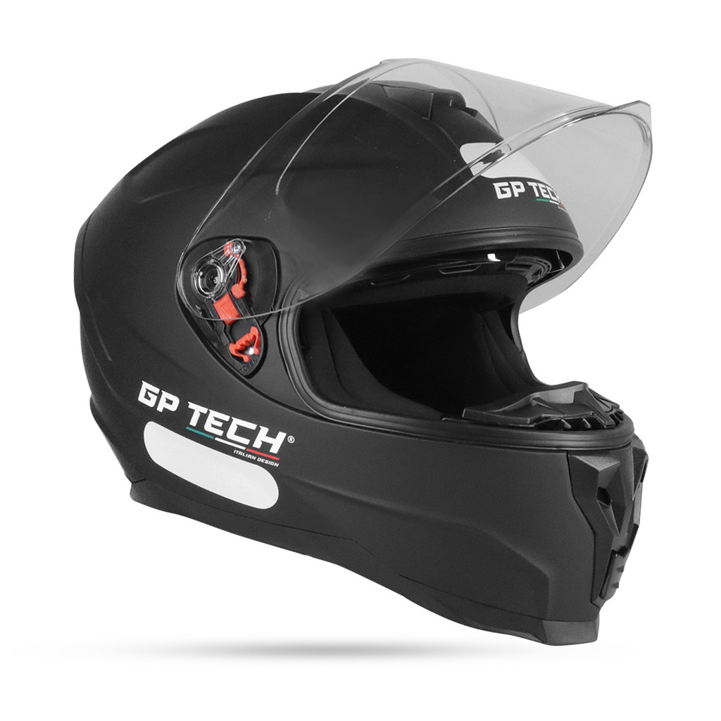 Capacete Gp Tech Monocolor Preto Ultra Sv Fosco