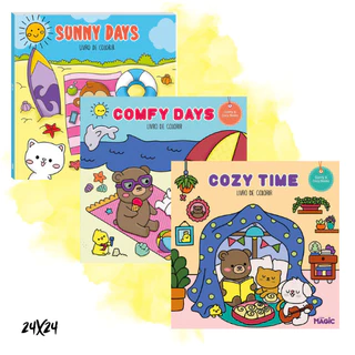 Comfy, Cozy & Fluffy – Livro de Colorir para Relaxar e Sonhar em Oferta na Shopee