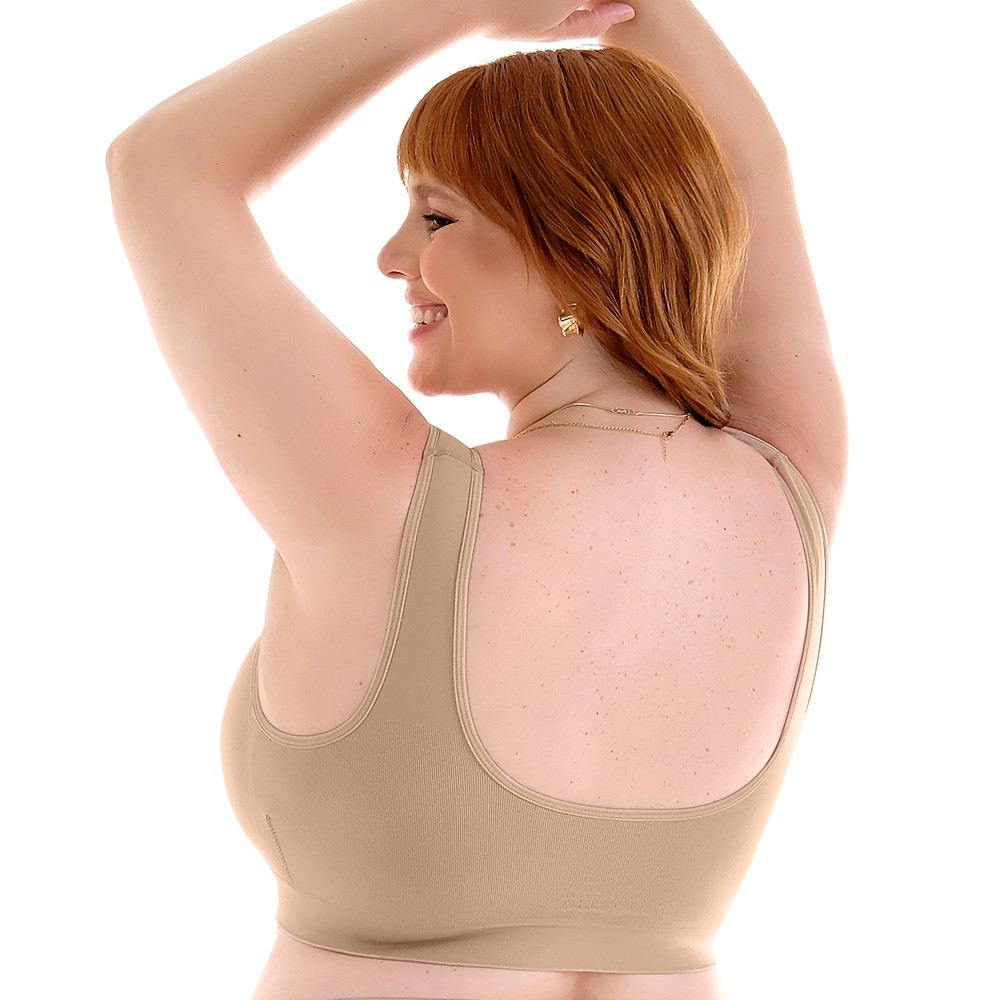 Sutiã Zee Rucci Plus Size Bojo Removivel e fecho Frontal Alças