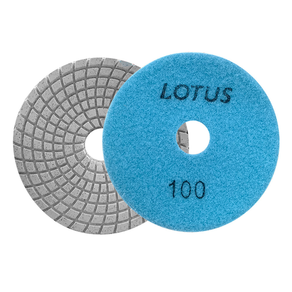 Lixa Diamantada Porcelanato Brilho D'água Grão 100 x 100mm Lotus 2318 ...