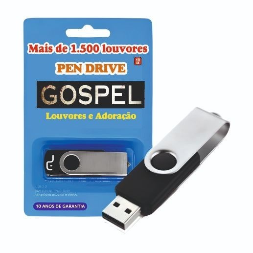 Pen drive com Músicas - Louvores Gospel - Com mais de 1.500 músicas ...