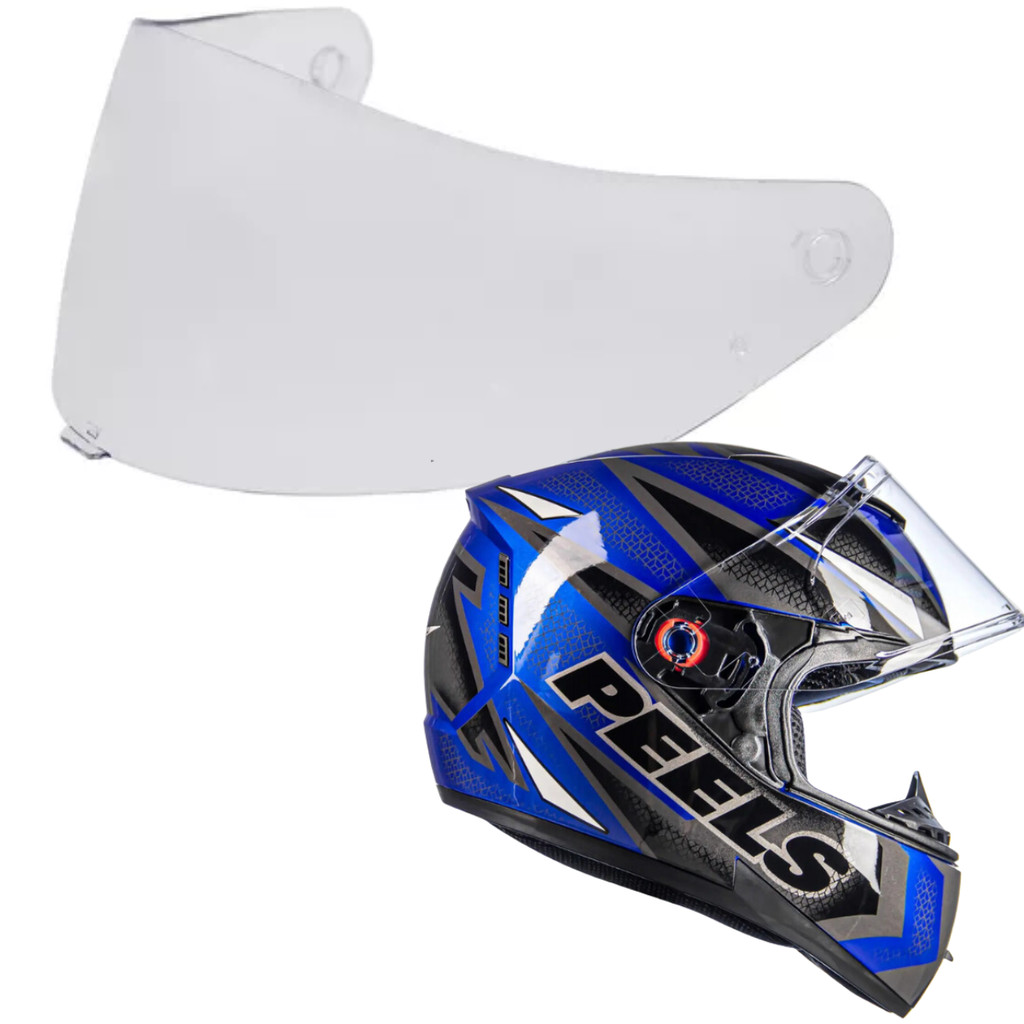 Viseira Cristal Transparente Capacete Peels Icon Original