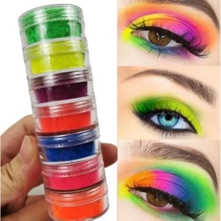 KIT 6 Peças Torre de Pigmentos Multicoloridos / Nail Art / Sombra Holográfica / Maquiagem Glitter - WL em Oferta na Shopee