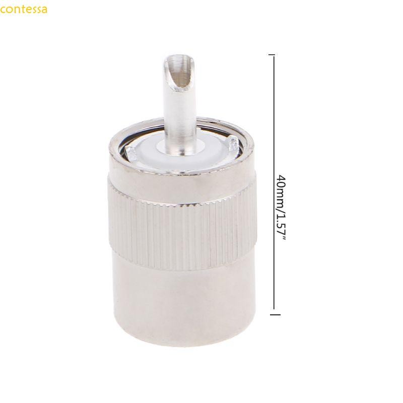contessa UHF PL259 Plug Solda RG8 RG213 LMR400 7D-FB Conector Prata ...