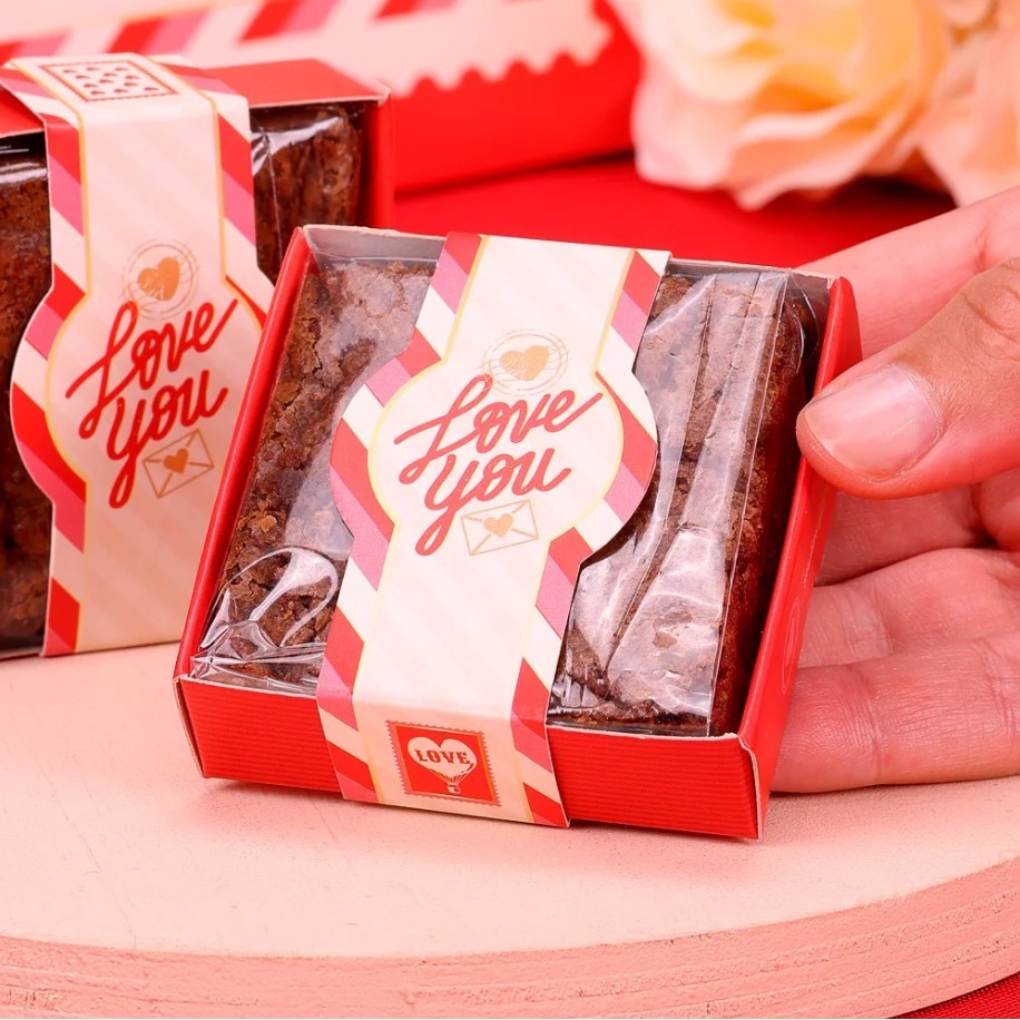 Caixa Para Brownie Love You Pct. C/ 25 Unid. Jango