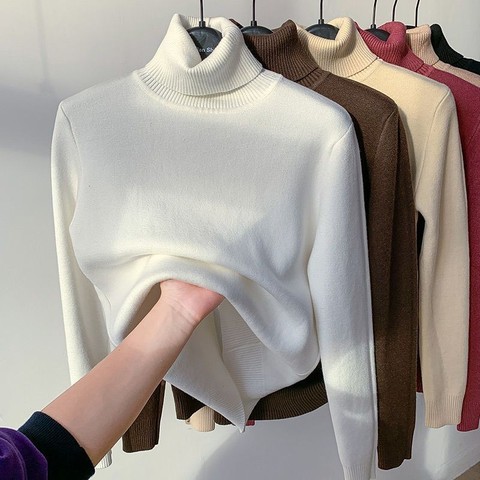 Um Novo Suéter Grosso De Gola Alta Para Mulheres No Inverno 2026 , Combinado Com Elegante top Térmico De Outono E — foto 1 — Achou Levou Brasil