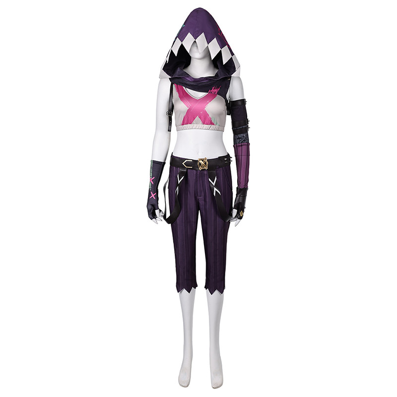 cos Jinx Cosplay Traje Roupas Halloween Carnaval Terno League of ...