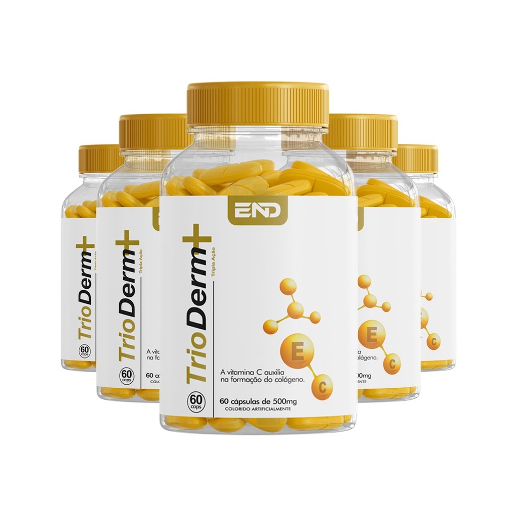 5 Trioderm+ 60 Cápsulas Original - Envio Rápido | Shopee Brasil