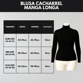KIT 3 Blusa Termica Feminina Blusa De Frio Feminina Blusa Gola Alta Feminino Blusas Cacharrel — foto 2 — Achou Levou Brasil