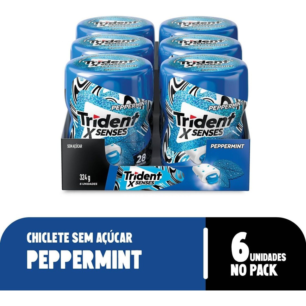 Trident Garrafa Hortelã C/6 unidades | Shopee Brasil