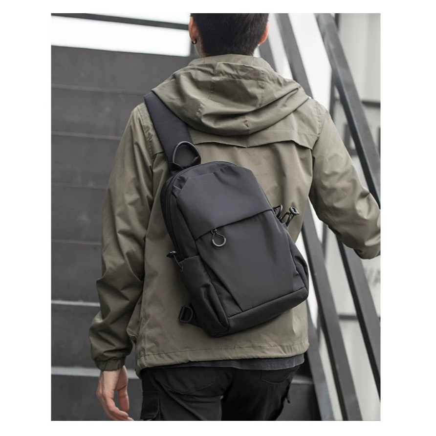 Bolsa Mochila Pochete Grande Transversal Masculino Chest Bags De Ombro Impermeável X067