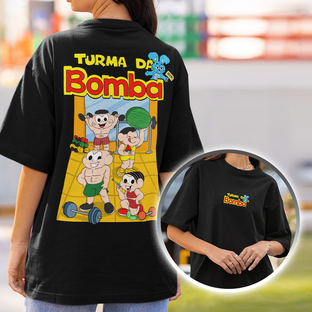 Camiseta Academia Turma Da Bomba Meme Engraçada Camisa Feminina ...