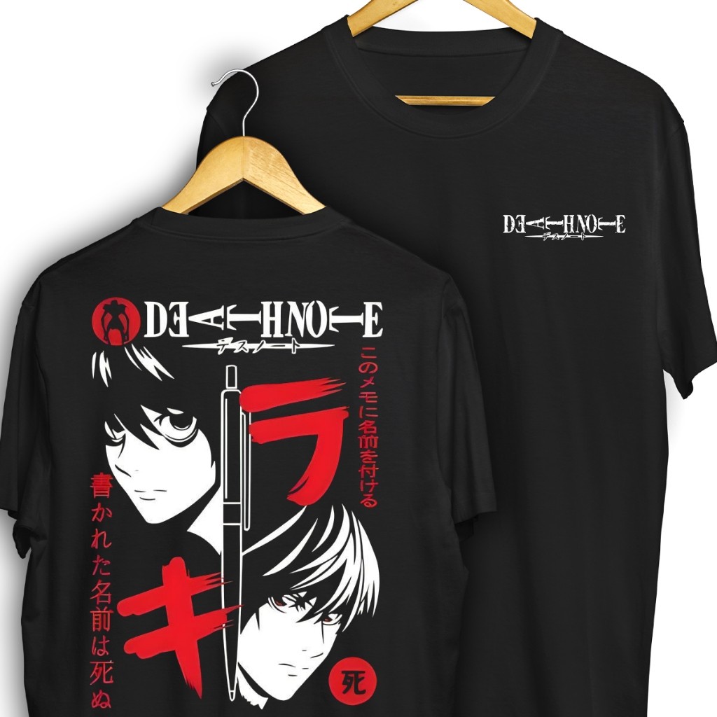 Camiseta Death Note Anime Yagami Camisa Personalizada 100% Algodão ...