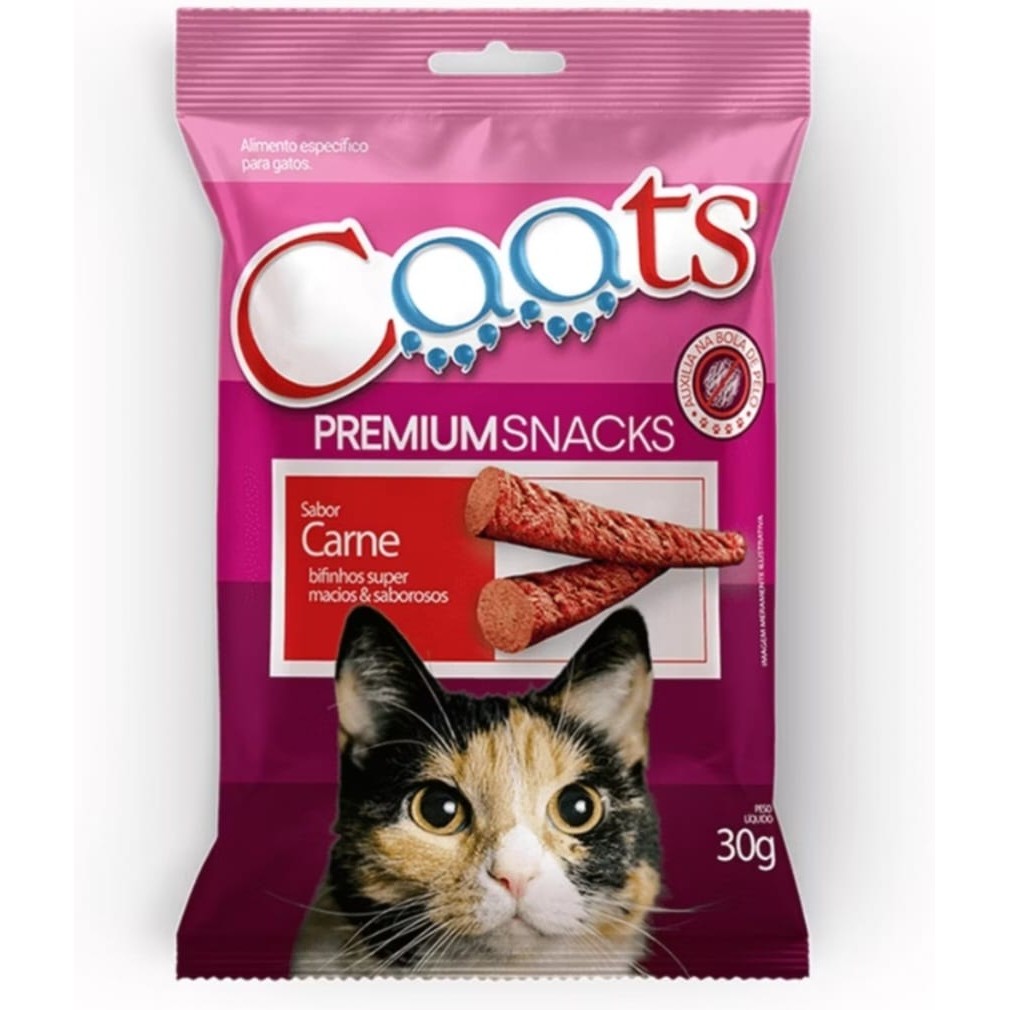 BIFINHO CAATS PREMIUM PARA GATOS ADULTOS SABOR CARNE | Shopee Brasil