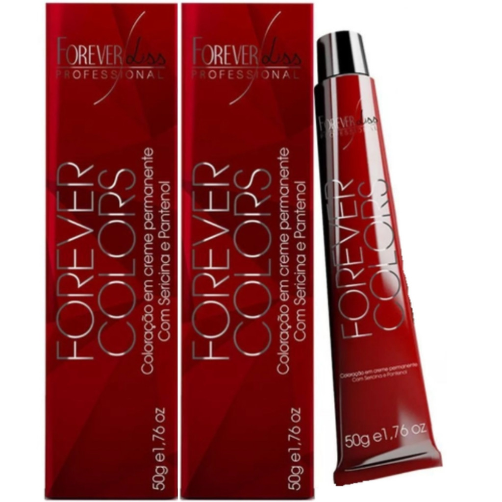 Kit com 2 Colorações Forever Colors 10-1 Louro Claríssimo Cinza ...