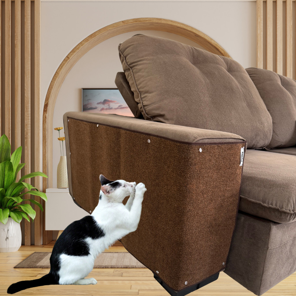 Arranhador Carpete Grande 130x50 CM para Gato Protetor Canto Sofá Cama - Petliz