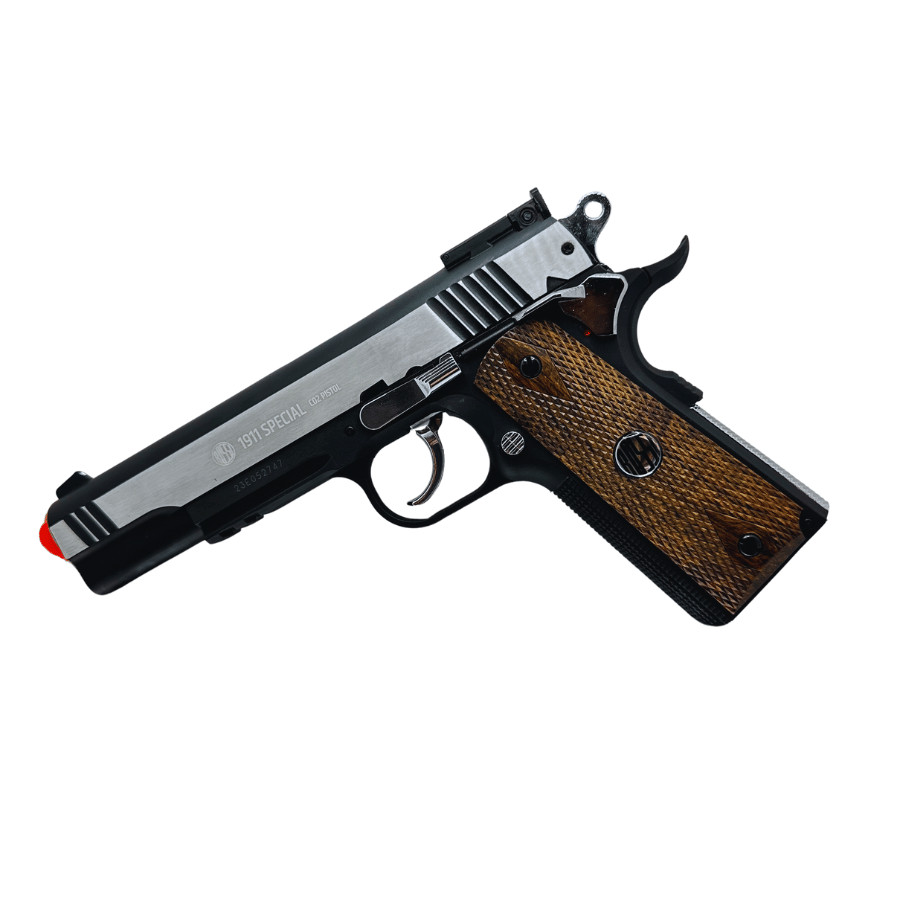 shopi⭐︎mayu Pistola Rossi Airsoft 1911 Special Co2 6mm + Mira Laser + Maleta e
