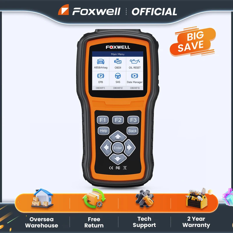 Herramienta De Diagnóstico Foxwell NT630 Plus | Lector Códigos ABS, SRS, Motor | Actualizable