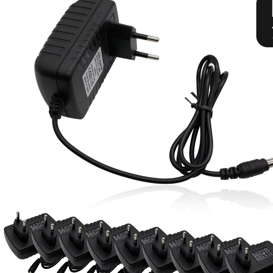 kit 5 Fonte de Alimentação 12V 2A Bivolt Estabilizada para LED Fitas Carregadores Display PC 24W