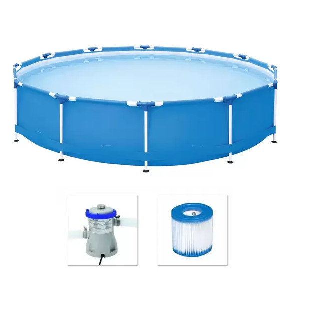 Piscina Bestway 5000 Litros Estrutural com Bomba Filtro 110v | Shopee ...