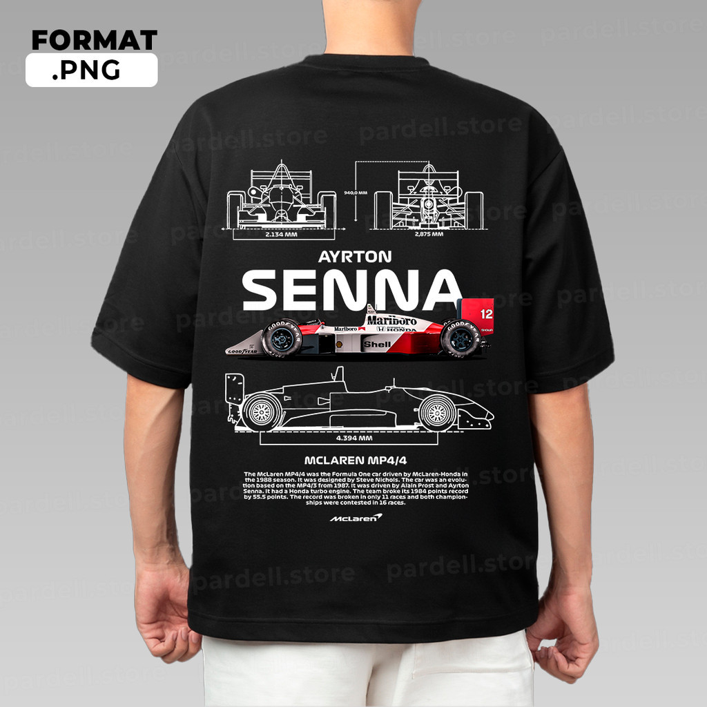 Camiseta Ayrton Senna Mclaren Mp Legend Masculina Unissex Shopee