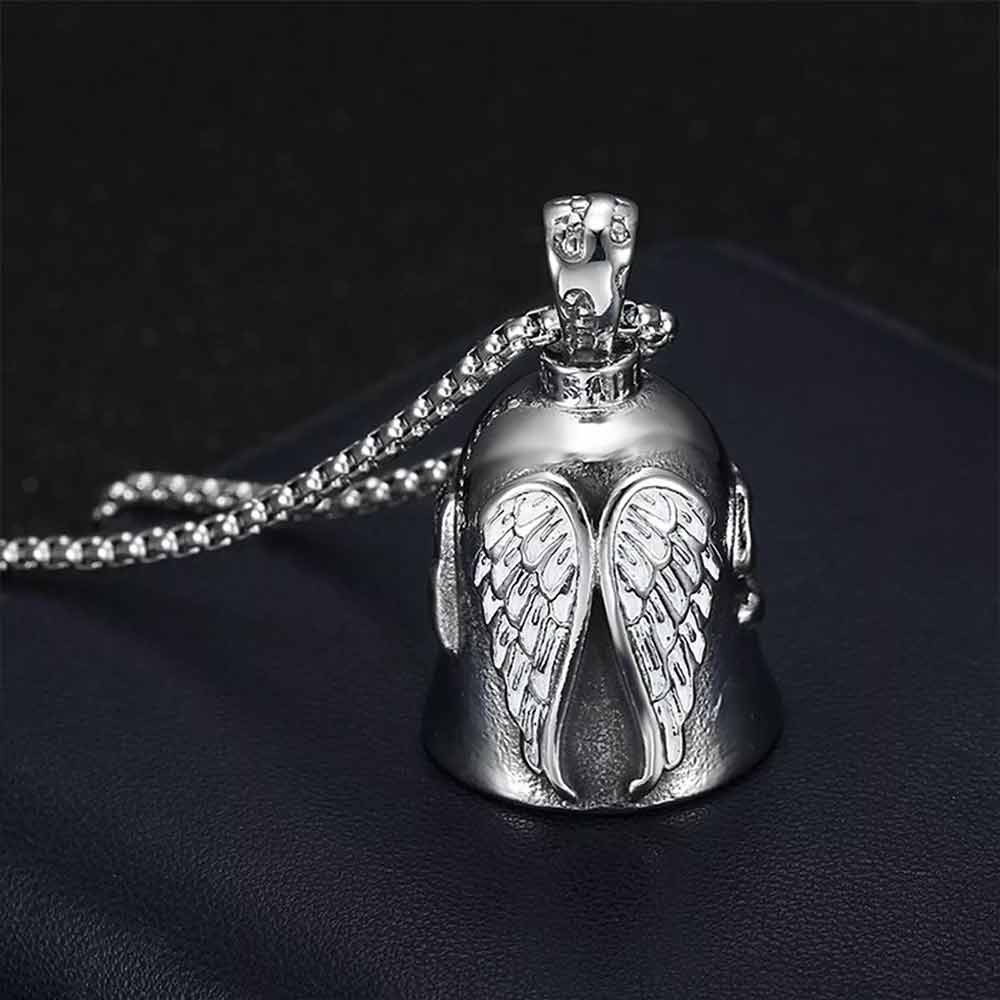 White Winged Motorcycle Bell Angel Guardian Biker Riding Bell | Shopee ...