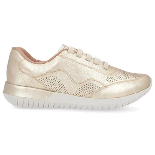 Tênis Casual Fem. Couro Legítimo Respirável Usaflex AH17210 em Oferta na Shopee