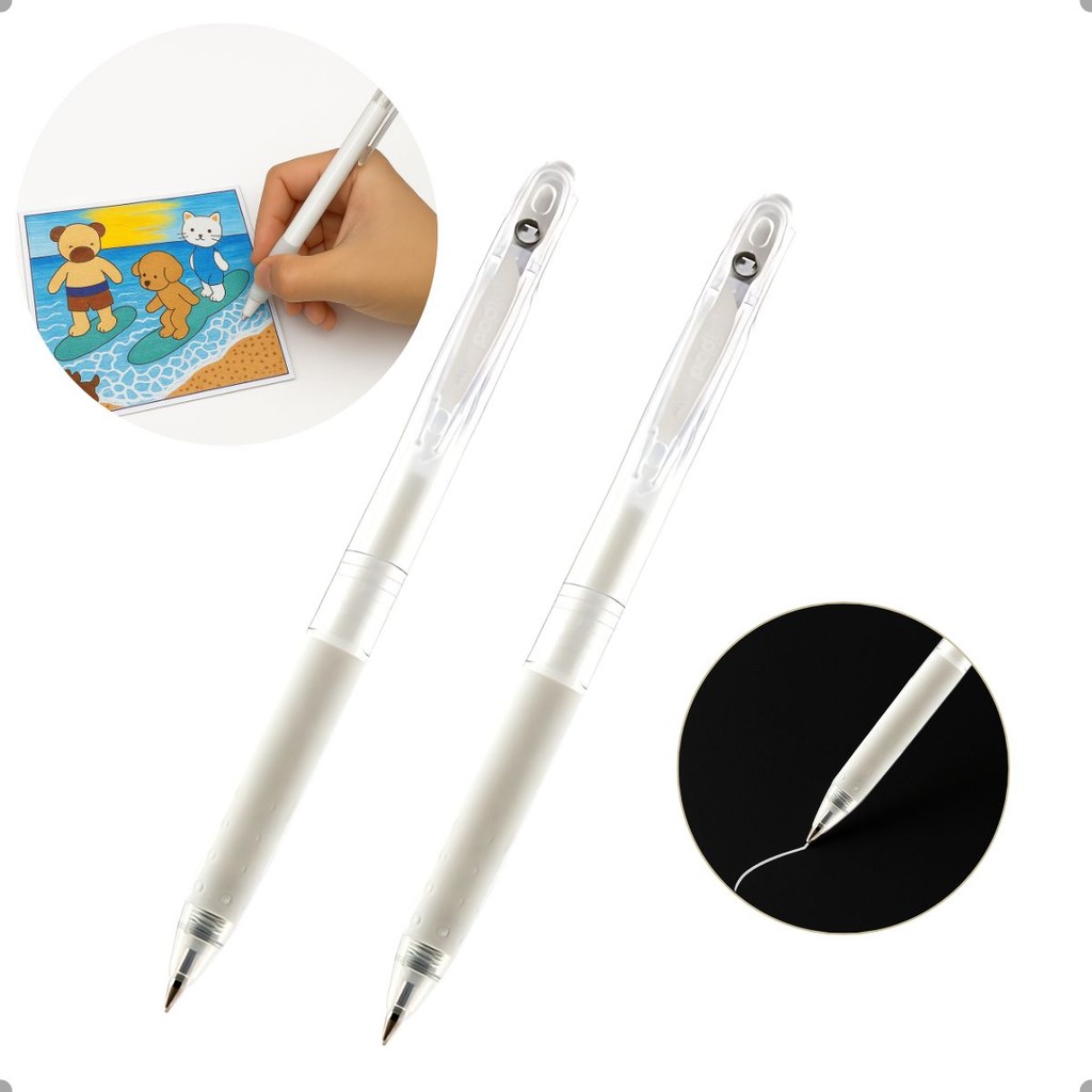 KIT 2 UNIDADES DE CANETAS BRANCA GEL PARA DESENHO BOBBIE GOODS PO LOL 0 ...