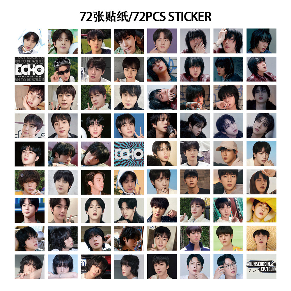BTS FCトレカ KPOP 127/Caixa BTS SOLO JIN Echo Photocards Laranja LOMO Cartão De