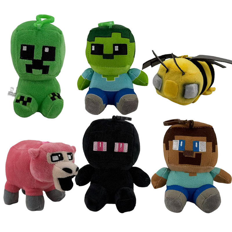 2025 Um Filme Minecraft Chaveiro Boneca De Pelúcia 12CM Trepadeira ...