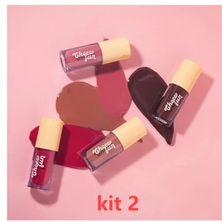 Kit 2 unidades Combinação De Cores Gloss Labial  Fun Fenzza Brilhante TINT CREAM em Oferta na Shopee