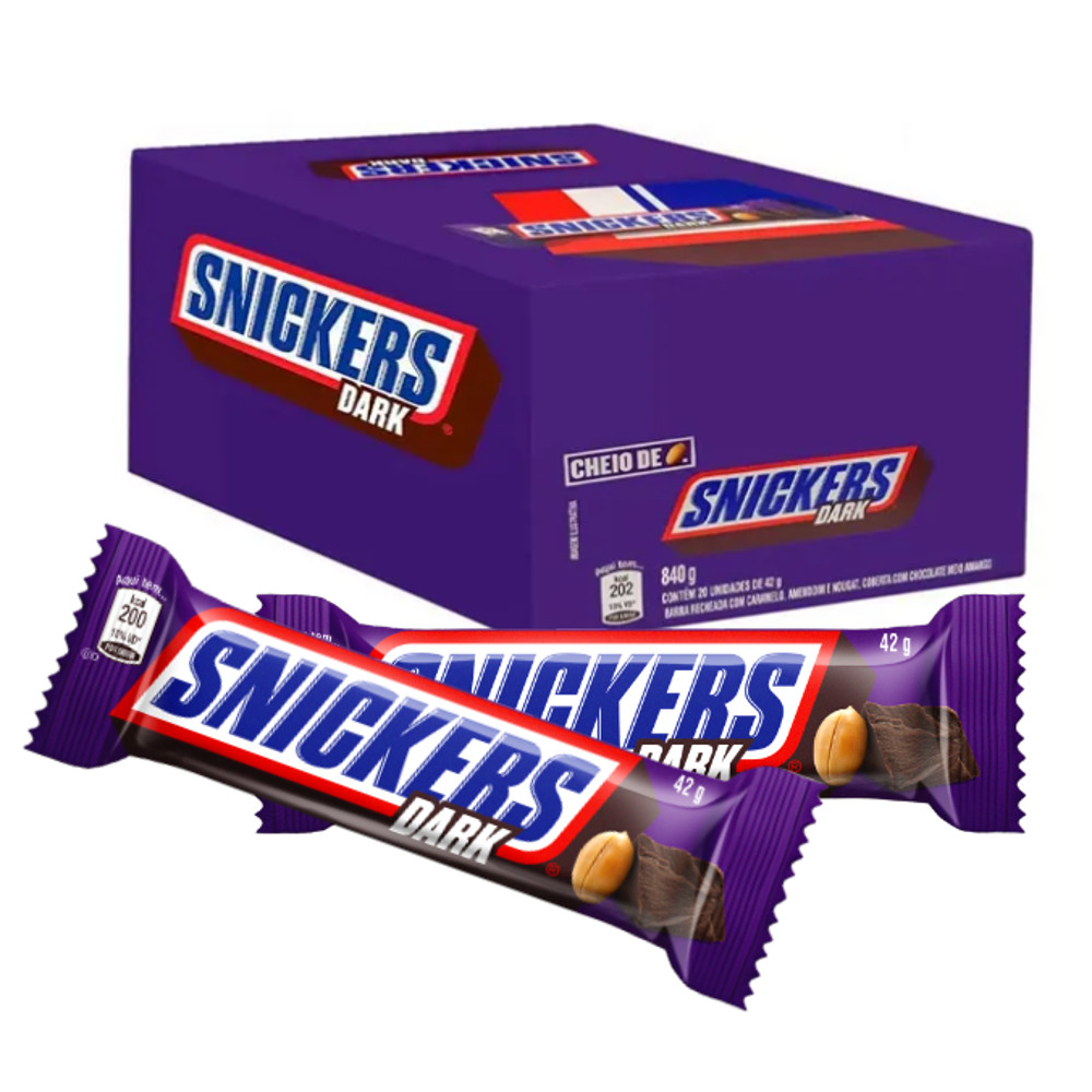 CHOCOLATE SNICKERS DISPLAY C/20X42G - DARK | Shopee Brasil