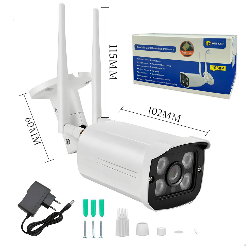 Câmera De Segurança Ip Wifi Externa 2 Antenas A Prova D'água