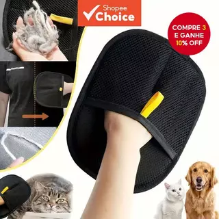 Luvas Dupla Face para Remoção de Pelos de Animais de Estimação, Ferramenta Reutilizável para Grooming de Cães e Gatos, em Oferta na Shopee