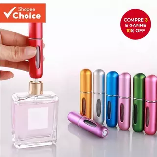 Frasco De Spray De Perfume Recarregável-Mini Atomizador Portátil De Viagem Para Perfumes E Óleos Essenciais 5ml em Oferta na Shopee