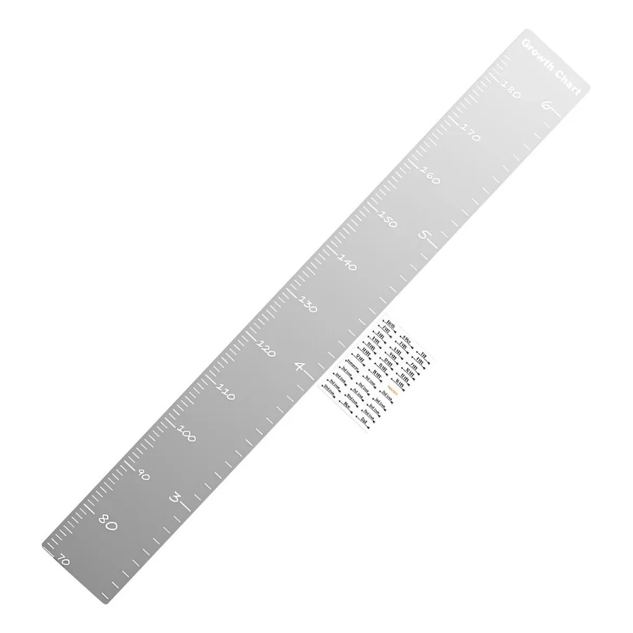 Acrílico Medição De Altura Adesivo De Parede Gráfico Crescimento Espelho Decoração Régua Escala 30-180cm