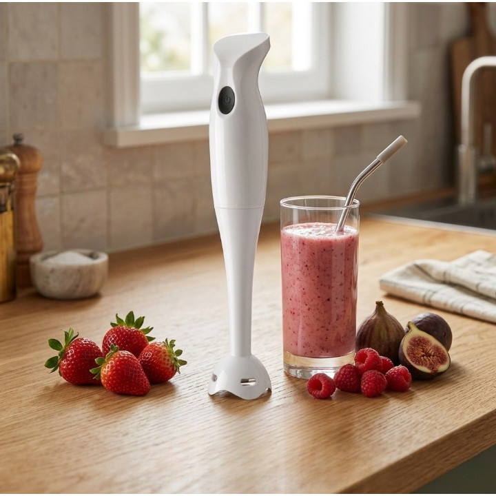 Mixer de Mão 2 em 1 Profissional 300W com Copo Inox 127V Vol