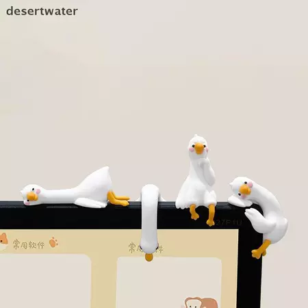 Dwbr Resina Dos Desenhos Animados Decoração Animal Para Mesa Painel Do Carro Monitor De TV Ideia Presente Bonito 3D Pato