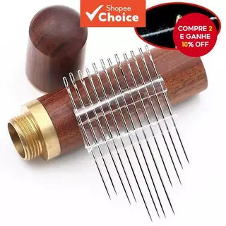 Kit De Costura De Madeira Sem Agulha | Barris De Agulhas De Comprimento Misto , Caixa Doméstica E Ideia De Presente DIY em Oferta na Shopee