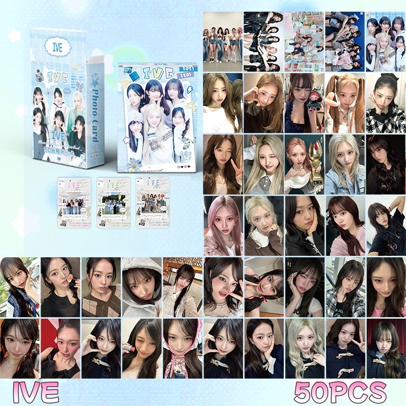 50-119pcs IVE Hologram Laser Lomo Cards 2024 Season's Greetings I
