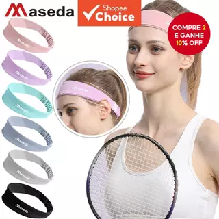 MASEDA Esporte Headbands Sweatband Elástico Yoga Correndo Faixa De Cabelo Suor Bandagem Treino Tênis Fitness Jog Basquet em Oferta na Shopee