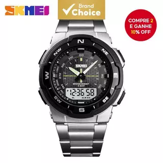 Relógio Masculino Fashion Sport Quartz skmei 1370 Homem Moda Esporte Marca Top Luxuoso Aço Impermeável em Oferta na Shopee