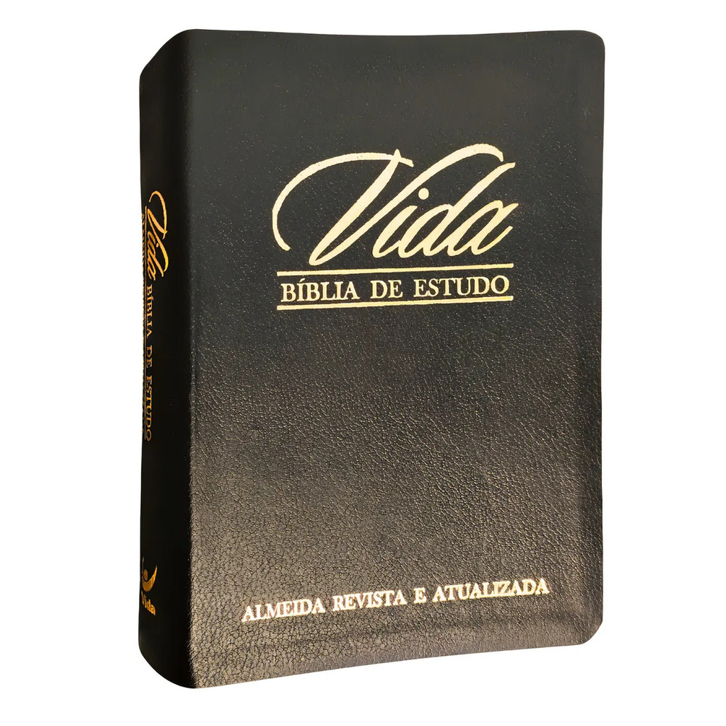 BÍBLIA DE ESTUDO VIDA | ARA | CAPA DE LUXO PRETA | Shopee Brasil